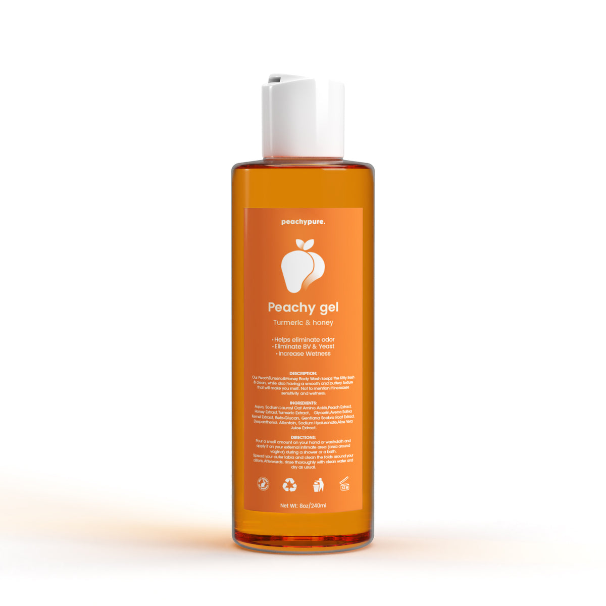 Peachy Gel Tumeric & Honey Body Wash