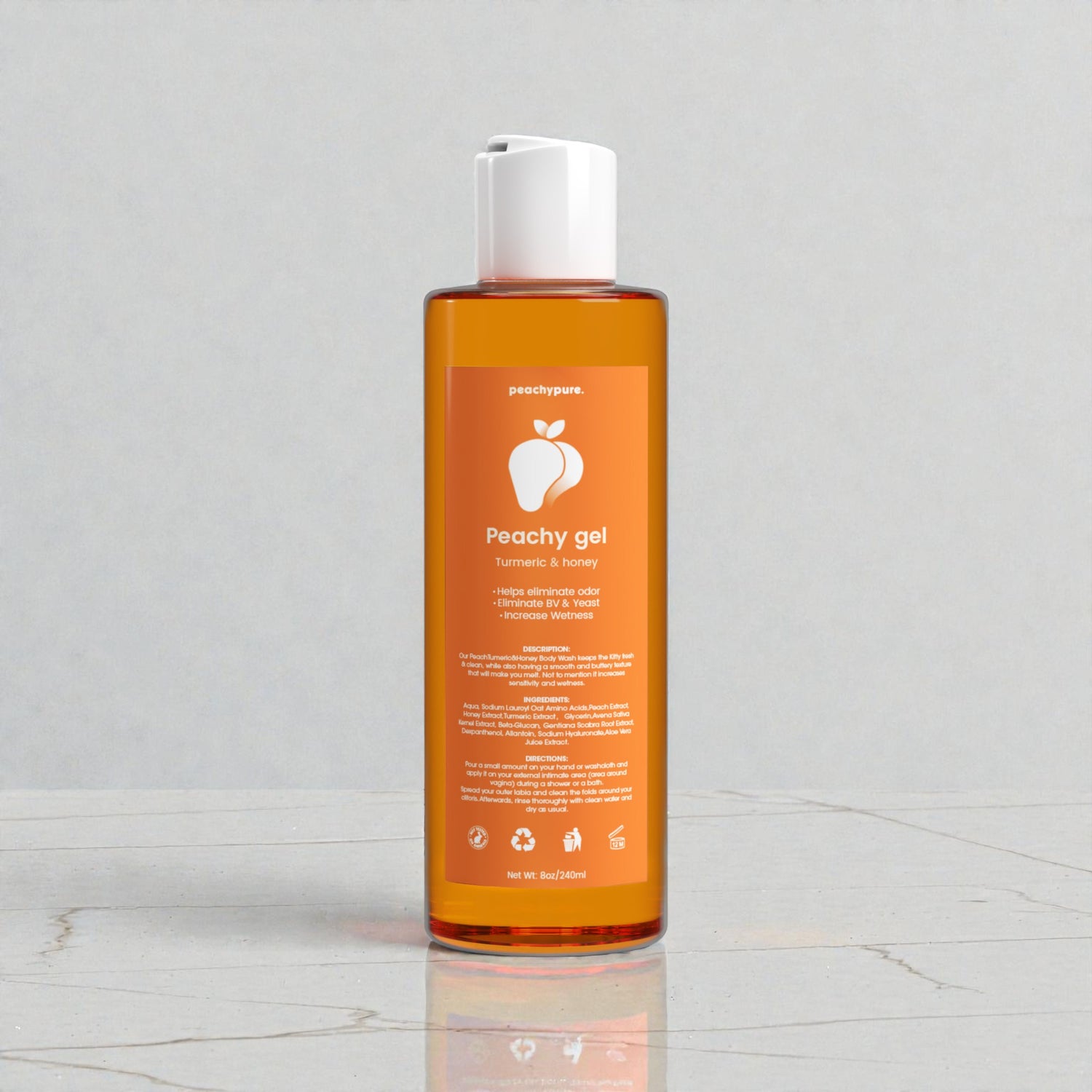 Peachy Gel Tumeric & Honey Body Wash